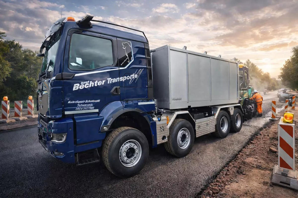 Bernd Bechter Transporte, Erdbau, Kehrdienst, Asphalt Thermo, Kehrmaschine mit Ölwaschanlage, Vorarlberg, Schwarzach